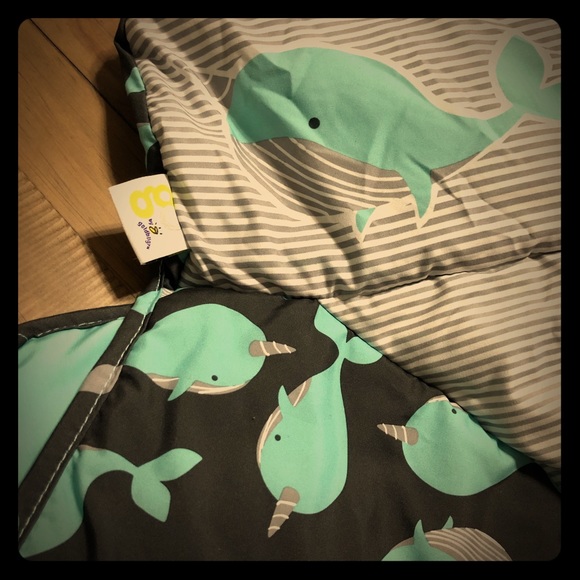 go by goldbug narwhals shopping cart cover